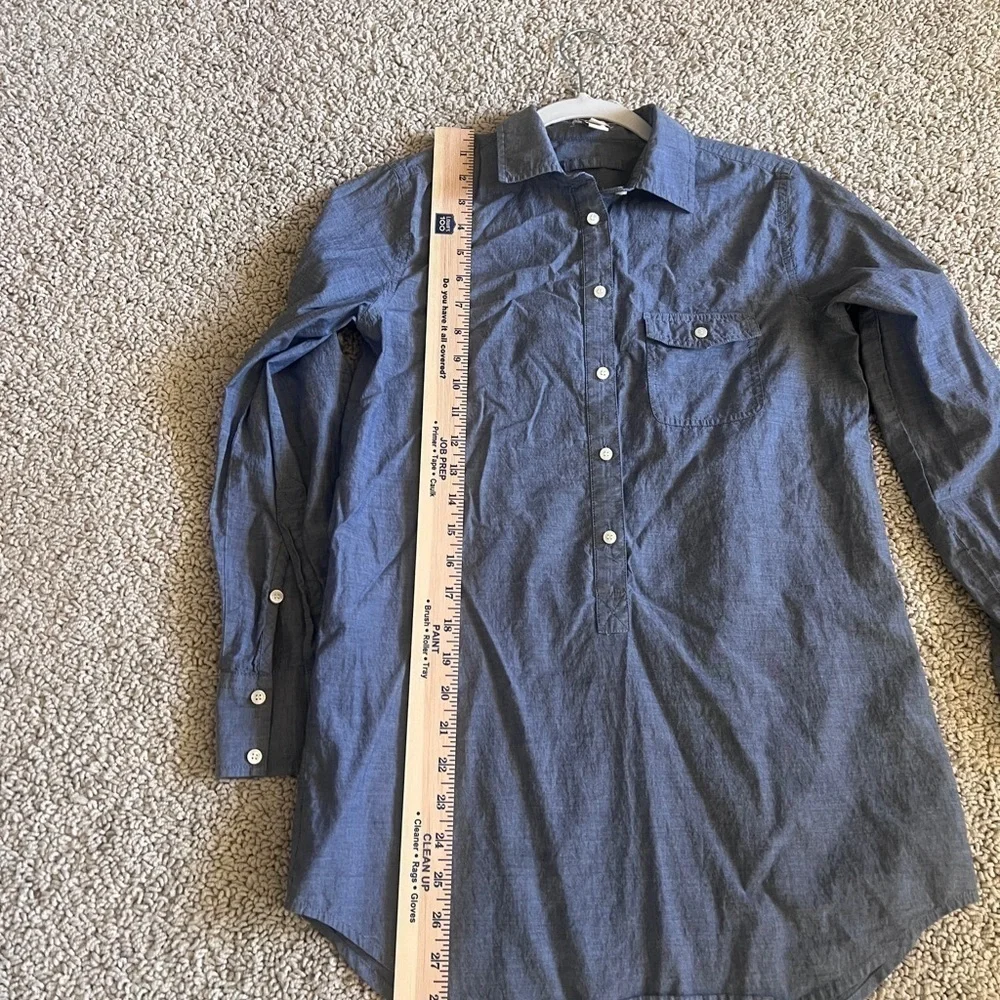 J. Crew Blue Casual Button Down Shirt with Long Sleeves 310